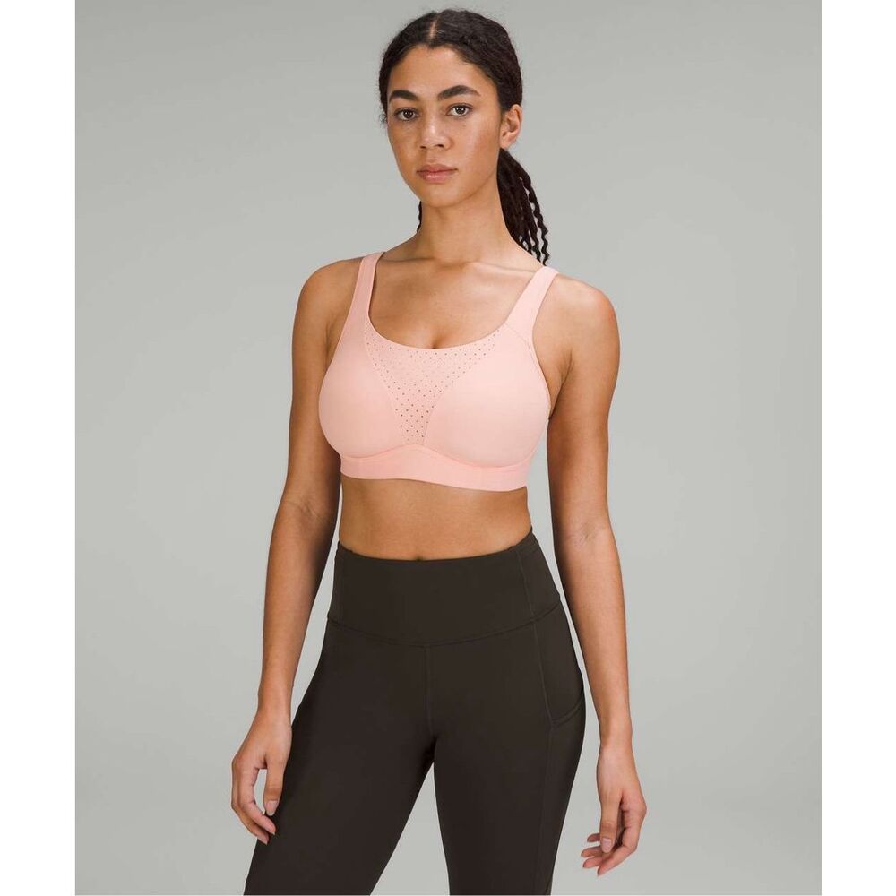 Lululemon Run Times Sports Bra 36DD Pink High Support